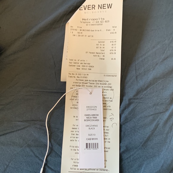 EVER NEW fitted halter black dress - Picture 8 of 9